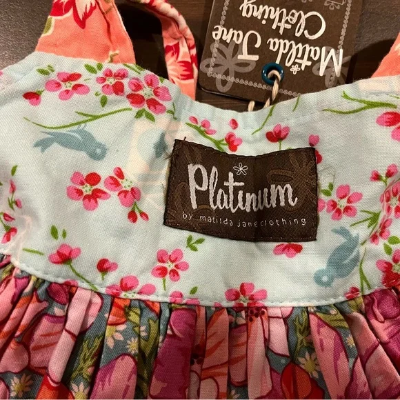 New With Tags Original Matilda Jane Platinum Size 12 months Miriam Knot Dress